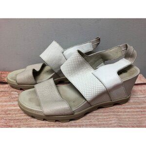 Sorel Joanie II Slingback Wedge Sandals Sea Salt Womens 8.5 (8k64)